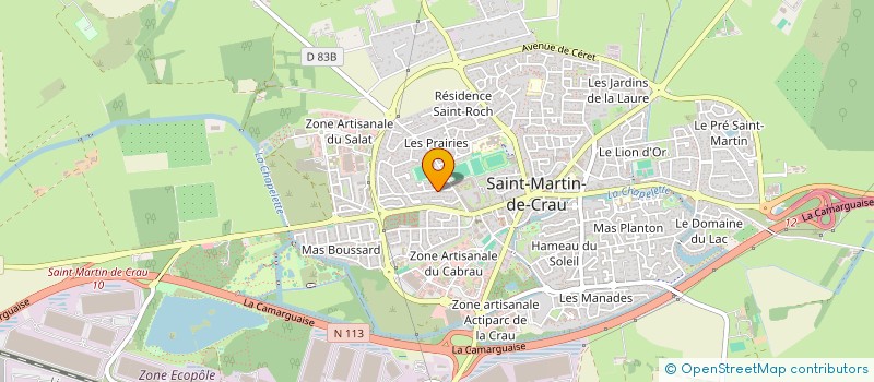 localisation de l'entreprise SCI LES INDIENS BLEUS  SAINT-MARTIN-DE-CRAU