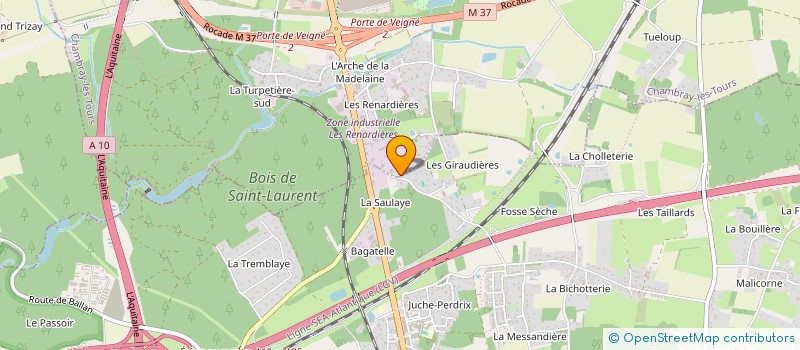 localisation de l'entreprise SCI LES INEDITS  CHAMBRAY-LES-TOURS