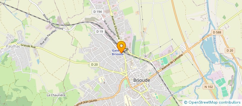 localisation de l'entreprise SCI LES INVESTISONS  BRIOUDE