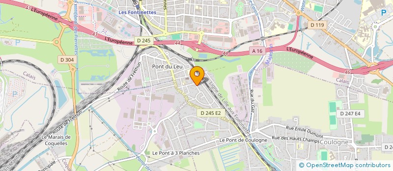 localisation de l'entreprise SCI LES INVESTISSEURS  CALAIS