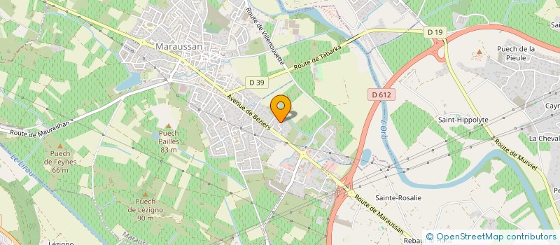 localisation de l'entreprise SCI LES IRIS 1  MARAUSSAN