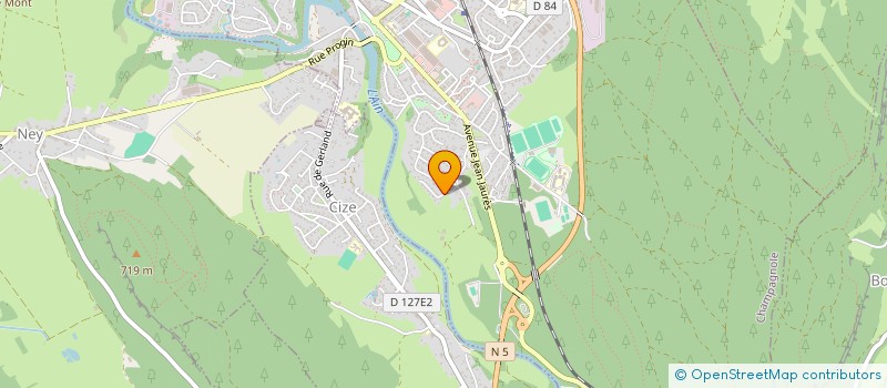 localisation de l'entreprise SCI LES IRIS 14  CHAMPAGNOLE