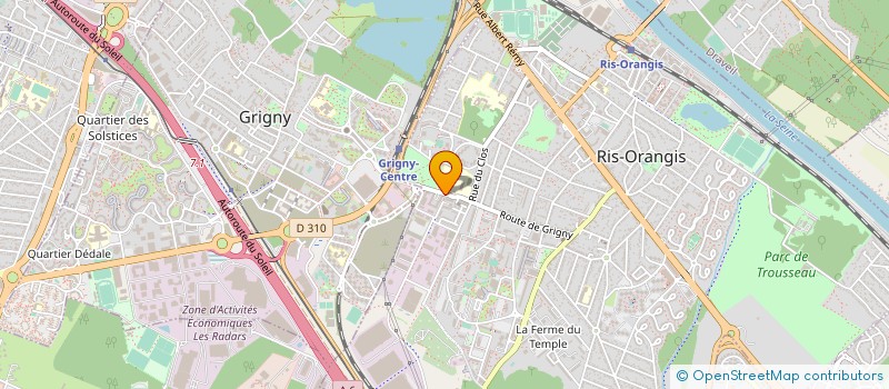 localisation de l'entreprise SCI LES IRIS à RIS-ORANGIS