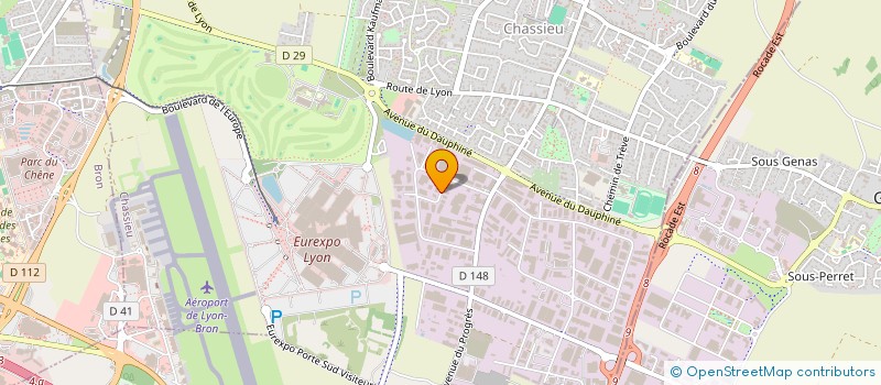 localisation de l'entreprise SCI LES IRIS  CHASSIEU