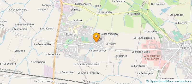 localisation de l'entreprise SCI LES IRIS  ARGENTRE-DU-PLESSIS