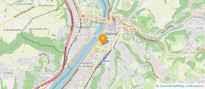 localisation de l'entreprise SCI LES IRIS  VIENNE