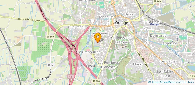 localisation de l'entreprise SCI LES IRIS  ORANGE