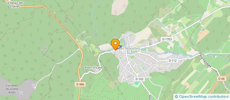 localisation de l'entreprise SCI LES IRIS  LES MATELLES