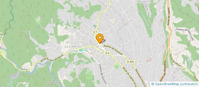 localisation de l'entreprise SCI LES IRIS  LA COLLE-SUR-LOUP