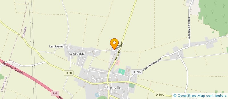 localisation de l'entreprise SCI LES IRIS à EGREVILLE