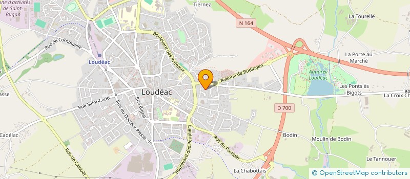 localisation de l'entreprise SCI LES IRIS à LOUDEAC