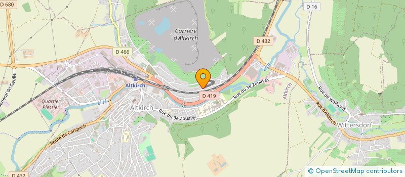 localisation de l'entreprise SCI LES IRIS  WALHEIM