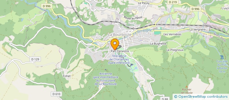 localisation de l'entreprise SCI LES IRIS  LA BOURBOULE