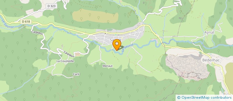 localisation de l'entreprise SCI LES IRIS à SAURAT