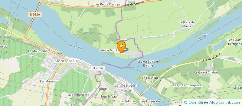 localisation de l'entreprise SCI LES IRIS  MONTSOREAU