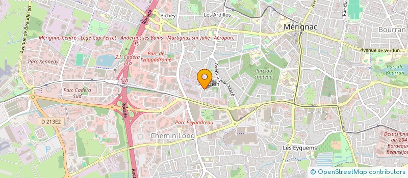 localisation de l'entreprise SCI LES IRIS  MERIGNAC