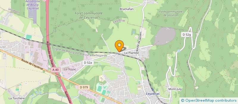 localisation de l'entreprise SCI LES IRIS à CEYZERIAT
