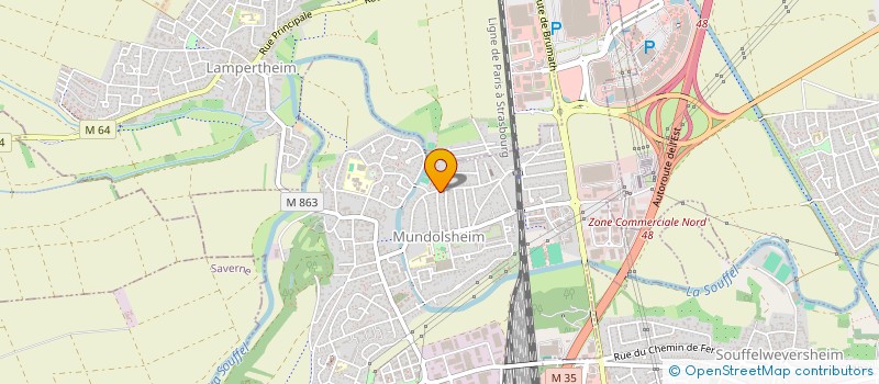 localisation de l'entreprise SCI LES IRIS  MUNDOLSHEIM