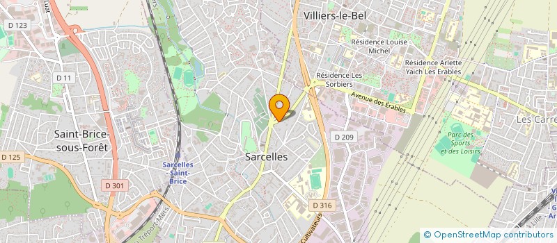 localisation de l'entreprise SCI LES IRIS à SARCELLES