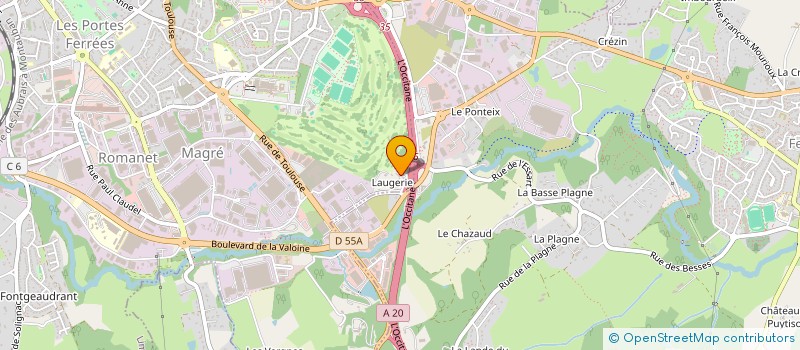 localisation de l'entreprise SCI LES IRIS  LIMOGES