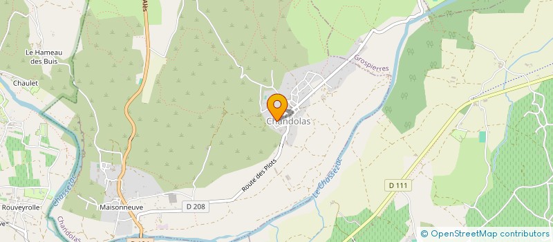 localisation de l'entreprise SCI LES IRIS  LABLACHERE