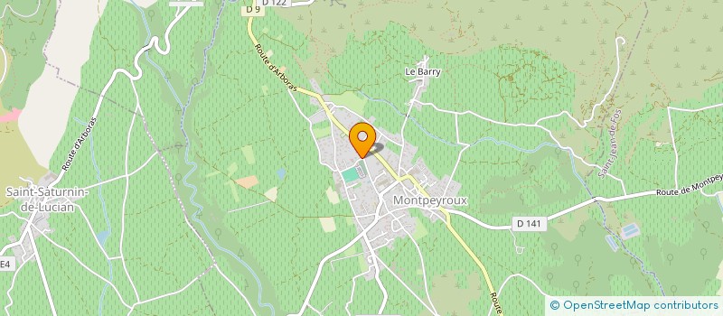 localisation de l'entreprise SCI LES IRIS  MONTPEYROUX