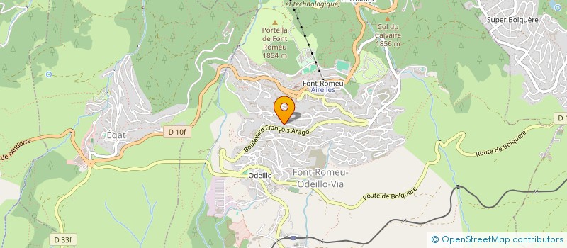 localisation de l'entreprise SCI LES IRIS  FONT-ROMEU-ODEILLO-VIA