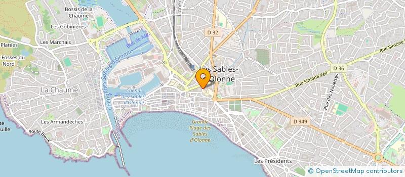 localisation de l'entreprise SCI LES IRIS à LES SABLES D'OLONNE