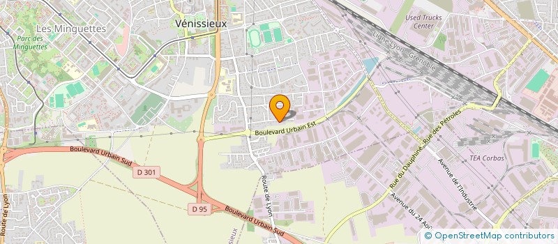 localisation de l'entreprise SCI LES IRIS  VENISSIEUX