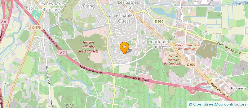 localisation de l'entreprise SCI LES IRIS  ORANGE