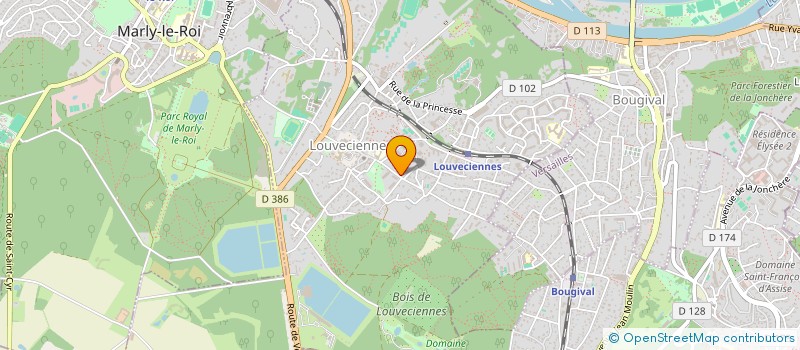 localisation de l'entreprise SCI LES IRIS  LOUVECIENNES