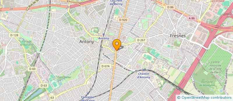localisation de l'entreprise SCI LES IRIS D ANTONY à ANTONY