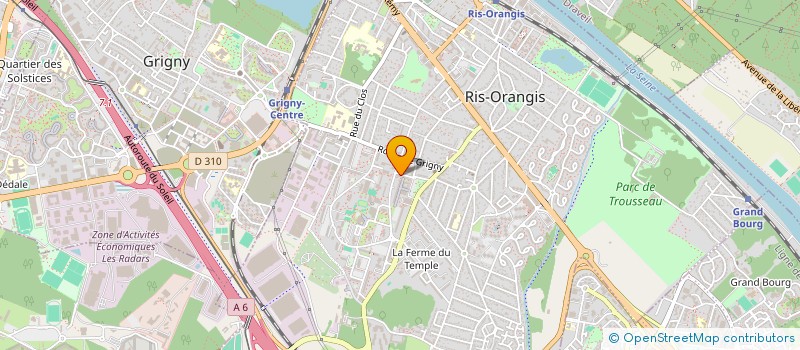 localisation de l'entreprise SCI LES IRIS D'ORLY à RIS-ORANGIS