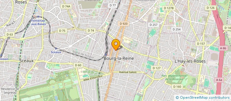 localisation de l'entreprise SCI LES IRIS II à BOURG-LA-REINE