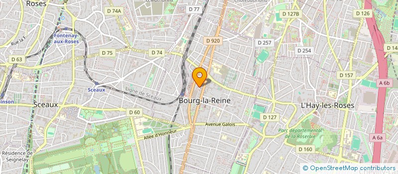 localisation de l'entreprise SCI LES IRIS IV à BOURG-LA-REINE