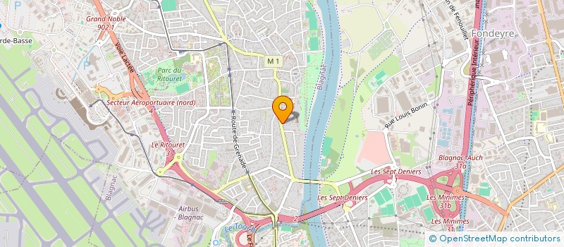 localisation de l'entreprise SCI LES ISARDS 2018  BLAGNAC