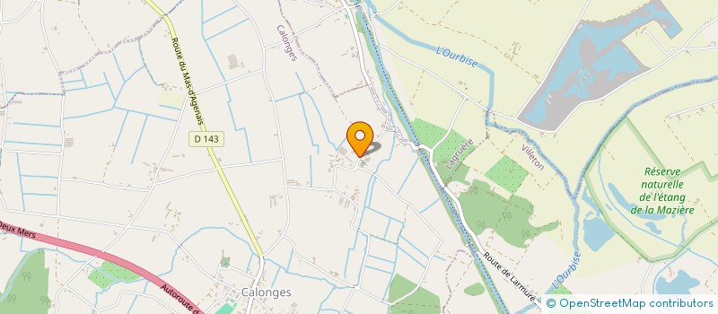 localisation de l'entreprise SCI LES ISARDS  CALONGES