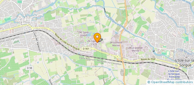 localisation de l'entreprise SCI LES ISCLES  LE THOR