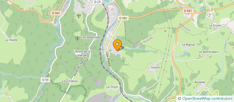 localisation de l'entreprise SCI LES ISLES  MOUTIER-ROZEILLE