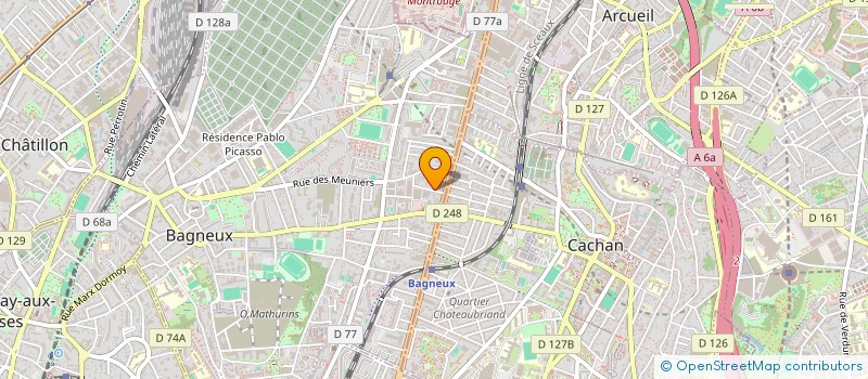 localisation de l'entreprise SCI LES ISLES DE MELUZIEN  BAGNEUX