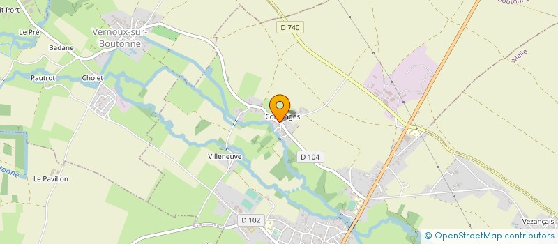 localisation de l'entreprise SCI LES IV J  BRIOUX-SUR-BOUTONNE