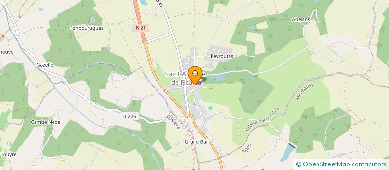 localisation de l'entreprise SCI LES IZARDS  SAINT-ANTOINE-DE-FICALBA