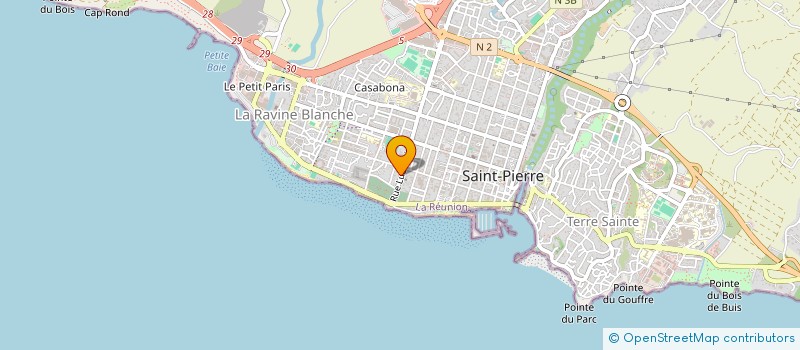 localisation de l'entreprise SCI LES JACARANDAS à SAINT-PIERRE
