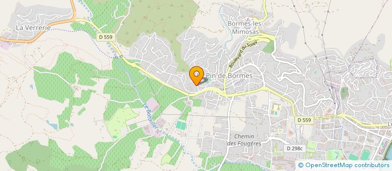 localisation de l'entreprise SCI LES JACINTHES à BORMES-LES-MIMOSAS