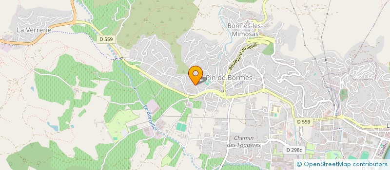 localisation de l'entreprise SCI LES JACINTHES à BORMES-LES-MIMOSAS