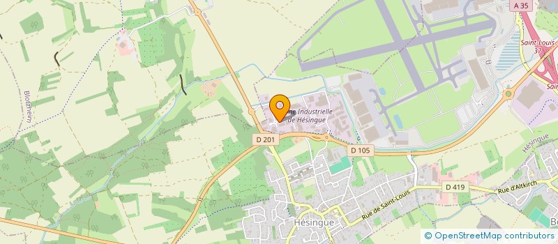 localisation de l'entreprise SCI LES JACINTHES  HESINGUE