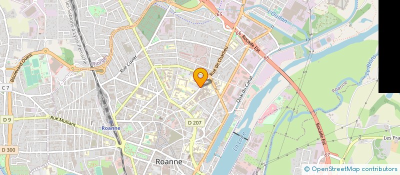 localisation de l'entreprise SCI LES JACOBINS  ROANNE