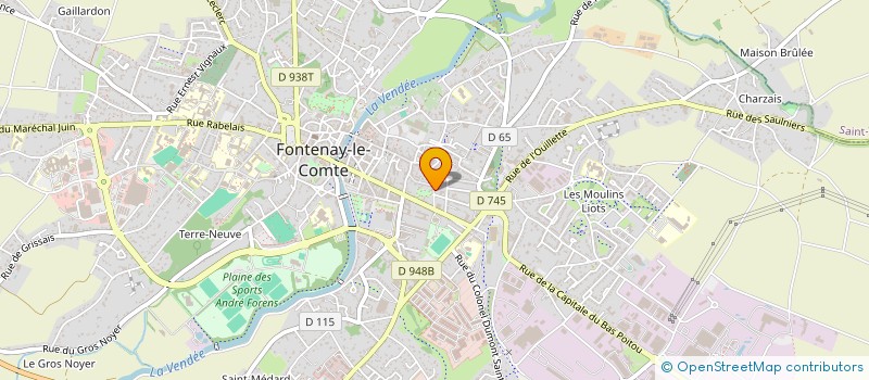 localisation de l'entreprise SCI LES JACOBINS  FONTENAY-LE-COMTE