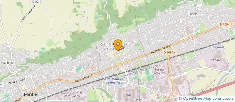 localisation de l'entreprise SCI LES JACQUEMIERES  SAINT-MAURICE-DE-BEYNOST