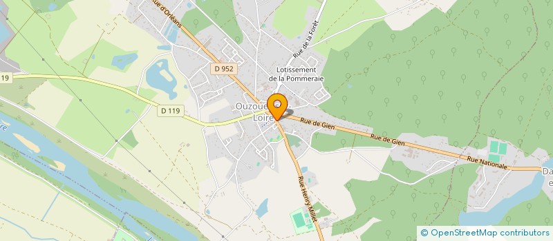 localisation de l'entreprise SCI LES JACQUETS  OUZOUER-SUR-LOIRE